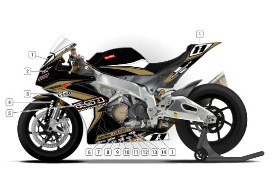 Alternative view of Aprilia RSV4 1000 2009/14