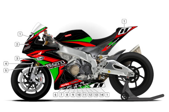 Alternative view of Aprilia RSV4 1000 2009/14