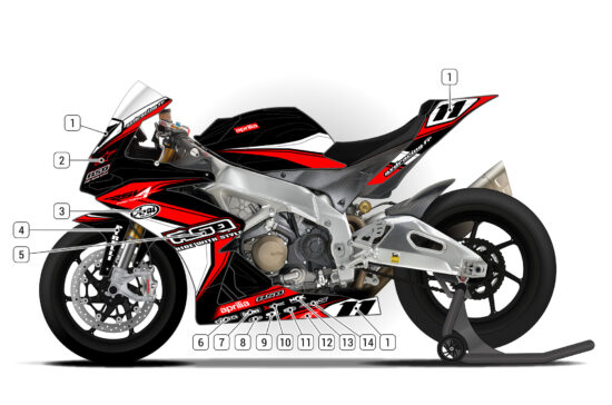 Alternative view of Aprilia RSV4 1000 2009/14