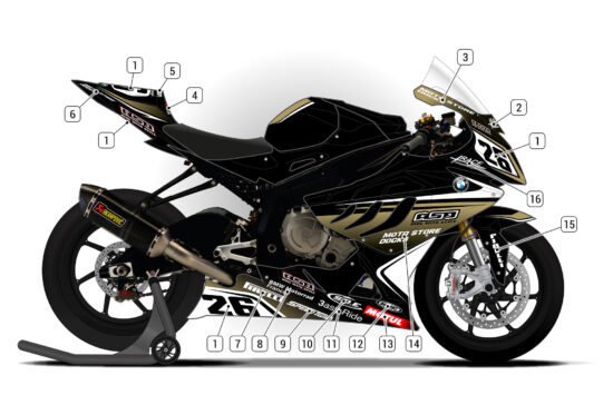 Alternative view of BMW S1000RR 2009/11 D1