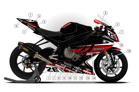 Alternative view of BMW S1000RR 2009/11 D1