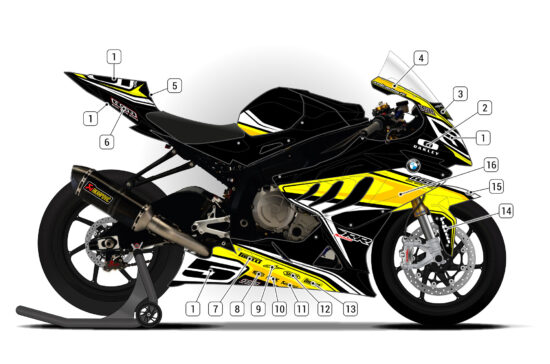 Alternative view of BMW S1000RR 2009/11 D2