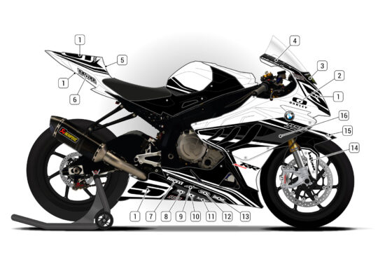 Alternative view of BMW S1000RR 2009/11 D2
