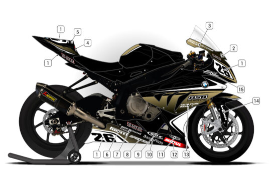 Alternative view of BMW S1000RR 2012/14 D1