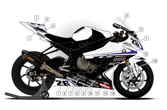 Alternative view of BMW S1000RR 2012/14 D1