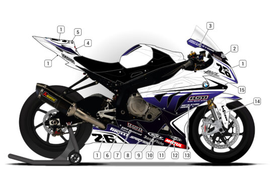 Alternative view of BMW S1000RR 2012/14 D1
