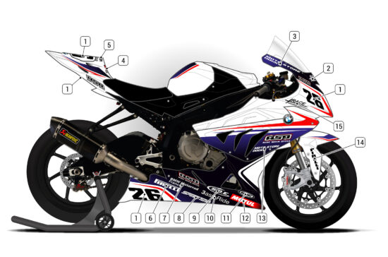 Alternative view of BMW S1000RR 2012/14 D1