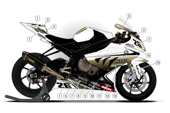 Alternative view of BMW S1000RR 2012/14 D1