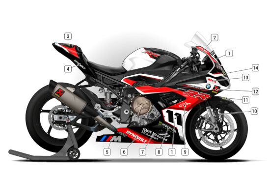 Alternative view of the 2019/22 BMW S1000RR