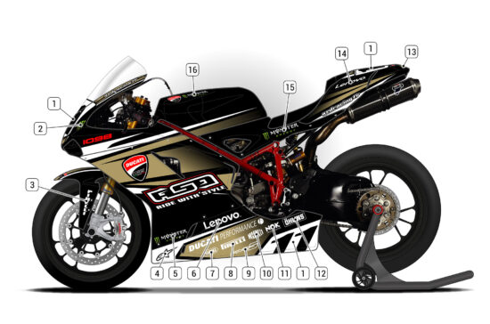 Alternative view of Ducati 1098