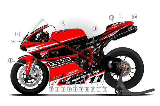 Alternative view of Ducati 1198