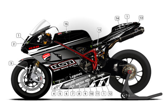 Alternative view of Ducati 848