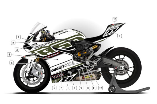 Alternative view of Ducati Panigale 899 D1