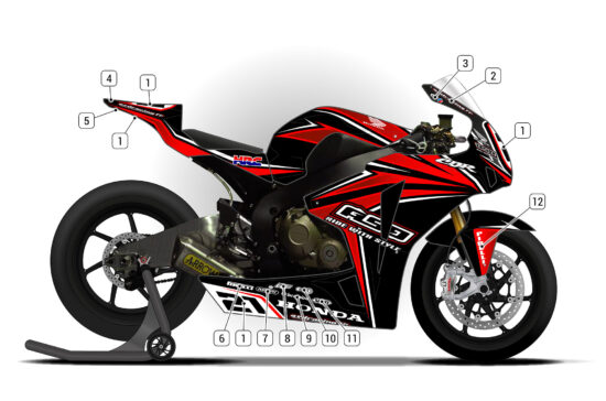Alternative view of Honda CBR1000RR 2008/11