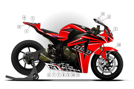 Alternative view of Honda CBR1000RR 2008/11