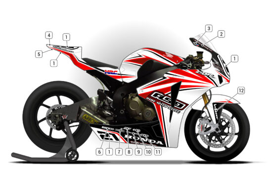 Alternative view of Honda CBR1000RR 2008/11