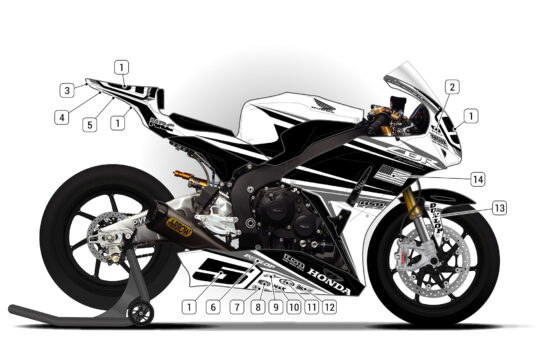 Alternative view of Honda CBR1000RR 2012/16 D1