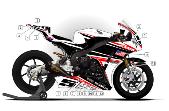 Alternative view of Honda CBR1000RR 2012/16 D1
