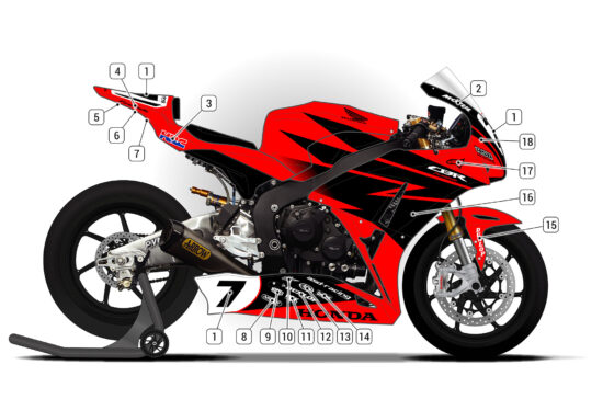 Alternative view of Honda CBR1000RR 2012/16 D2