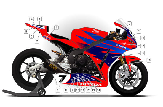 Alternative view of Honda CBR1000RR 2012/16 D2
