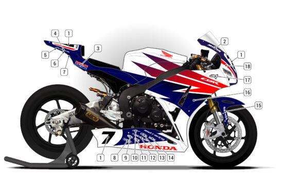 Alternative view of Honda CBR1000RR 2012/16 D2