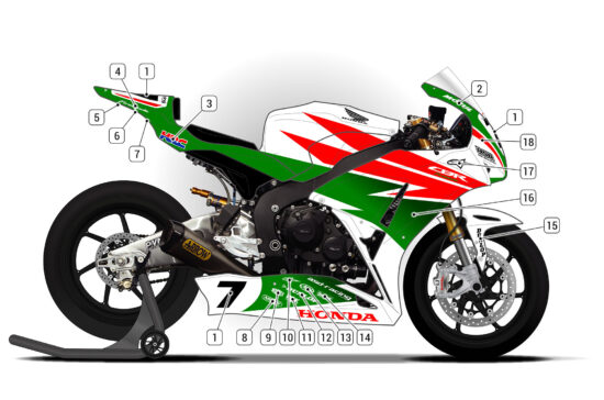 Alternative view of Honda CBR1000RR 2012/16 D2