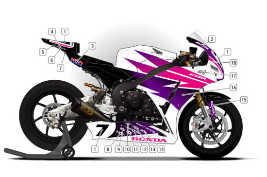 Alternative view of Honda CBR1000RR 2012/16 D2