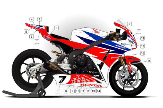 Alternative view of Honda CBR1000RR 2012/16 D2
