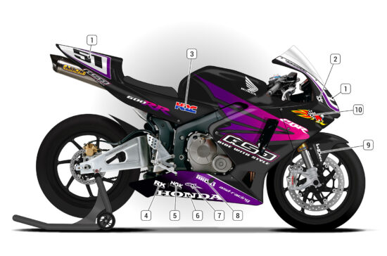 Alternative view of Honda CBR600RR 2003/04