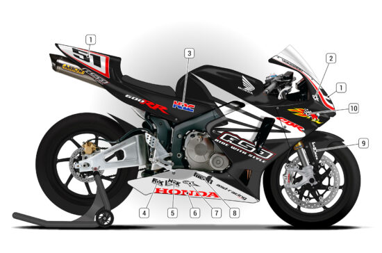 Alternative view of Honda CBR600RR 2003/04