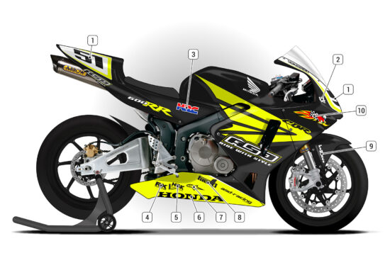 Alternative view of Honda CBR600RR 2003/04