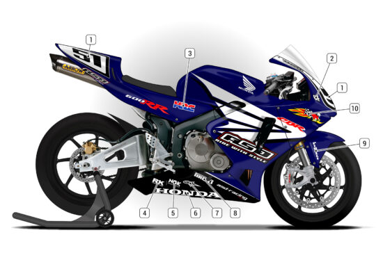 Alternative view of Honda CBR600RR 2003/04