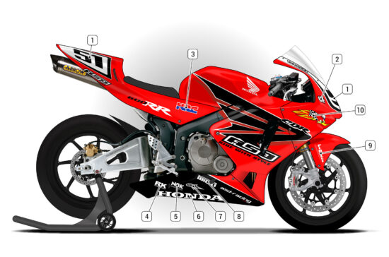 Alternative view of Honda CBR600RR 2003/04