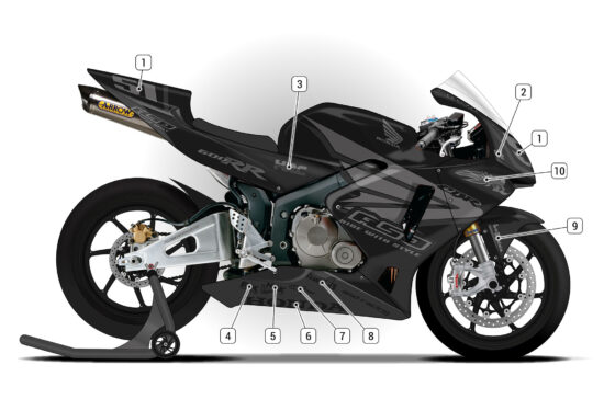 Alternative view of Honda CBR600RR 2005/06