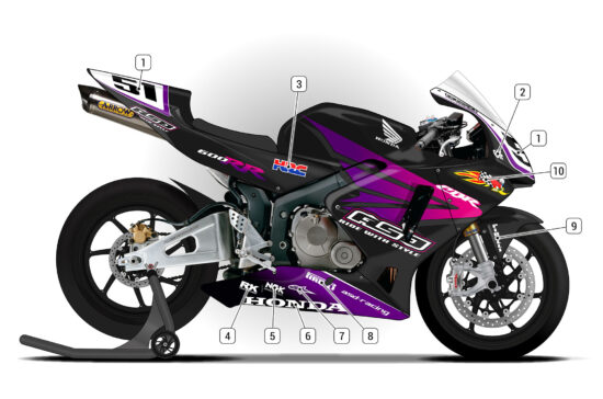 Alternative view of Honda CBR600RR 2005/06