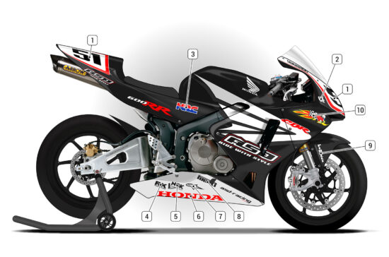 Alternative view of Honda CBR600RR 2005/06