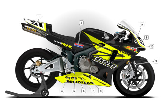 Alternative view of Honda CBR600RR 2005/06
