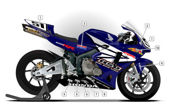 Alternative view of Honda CBR600RR 2005/06