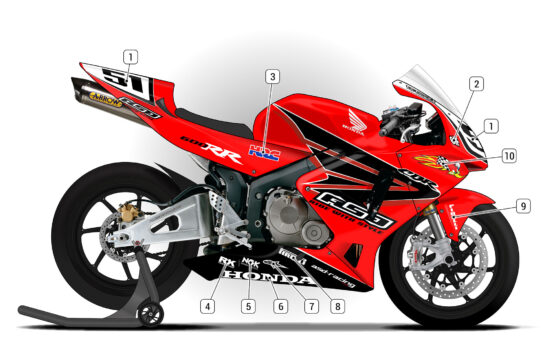 Alternative view of Honda CBR600RR 2005/06