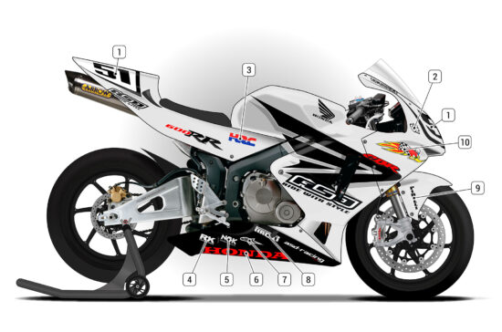 Alternative view of Honda CBR600RR 2005/06