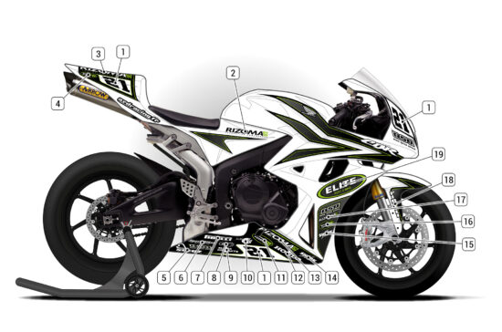 Alternative view of Honda CBR600RR 2007/08