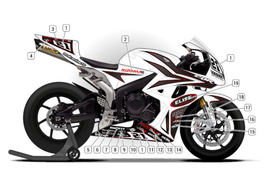 Alternative view of Honda CBR600RR 2007/08