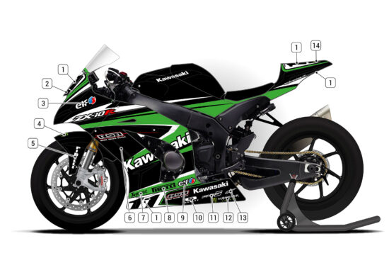 Alternative view of Kawasaki ZX-10R 2011/15 D1