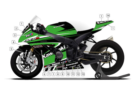 Alternative view of Kawasaki ZX-10R 2011/15 D1