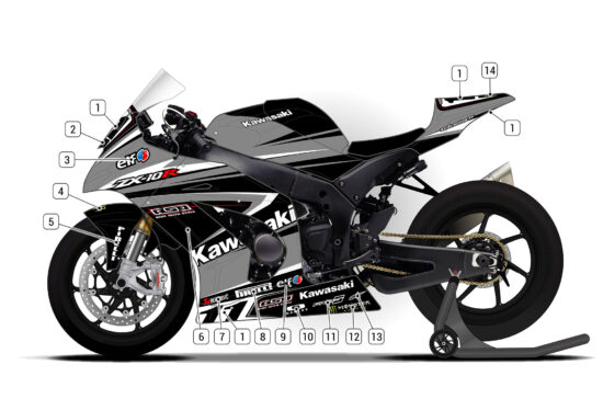 Alternative view of Kawasaki ZX-10R 2011/15 D1