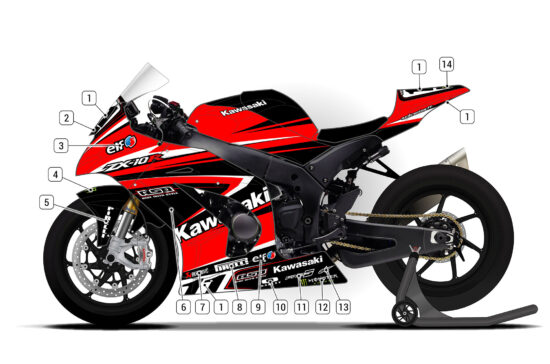 Alternative view of Kawasaki ZX-10R 2011/15 D1