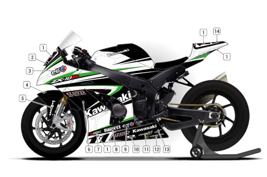 Alternative view of Kawasaki ZX-10R 2011/15 D1