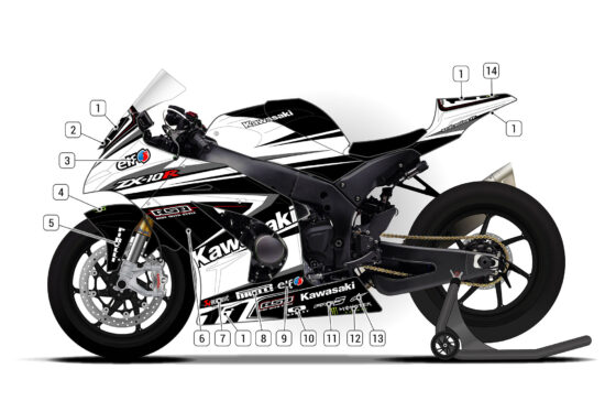 Alternative view of Kawasaki ZX-10R 2011/15 D1