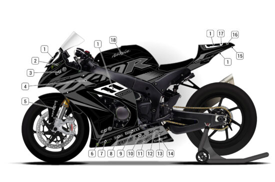 Alternative view of Kawasaki ZX-10R 2011/15 D2