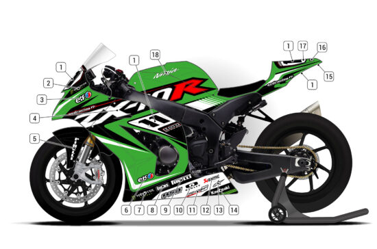 Alternative view of Kawasaki ZX-10R 2011/15 D2